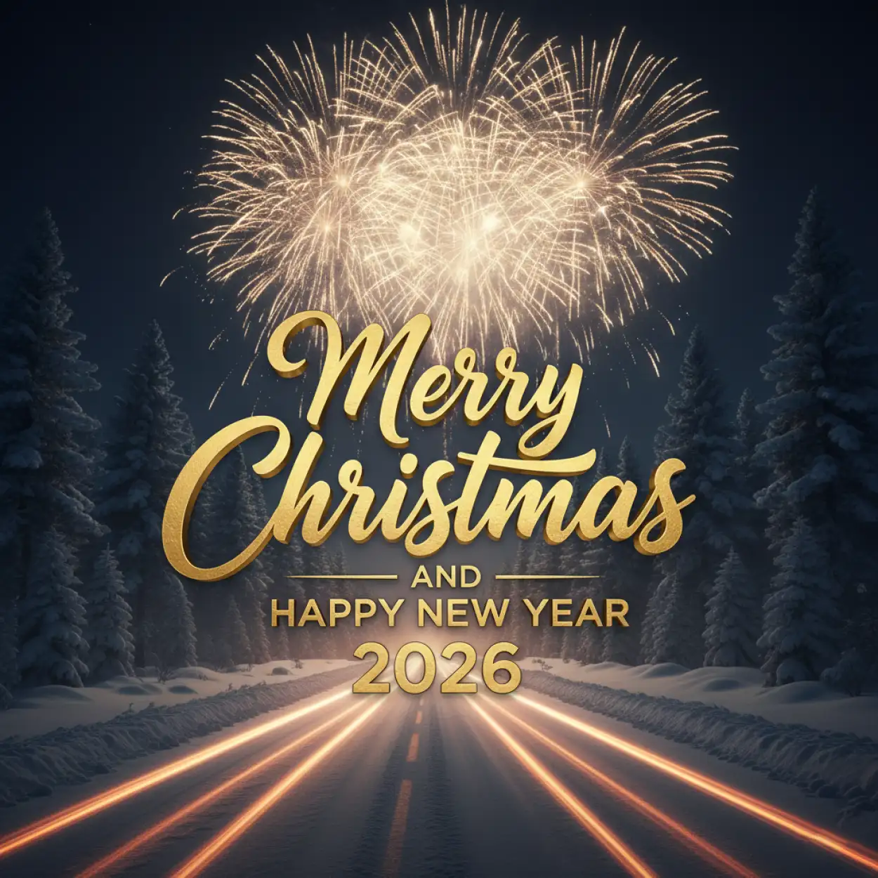 merry christmas and happy new year 2026 santa claus background