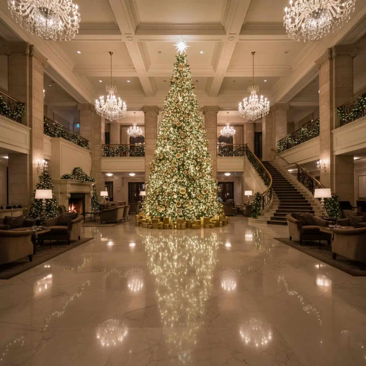 merry christmas background hd with winter scene