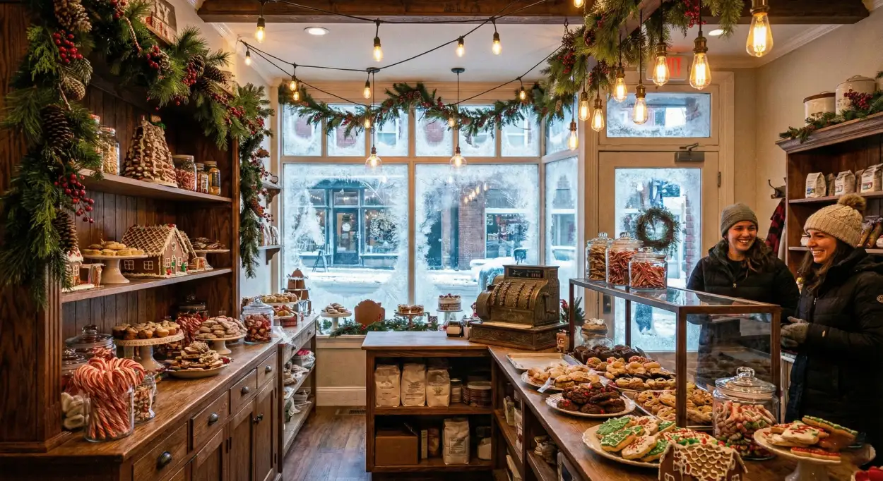 merry christmas background with santa hat elements