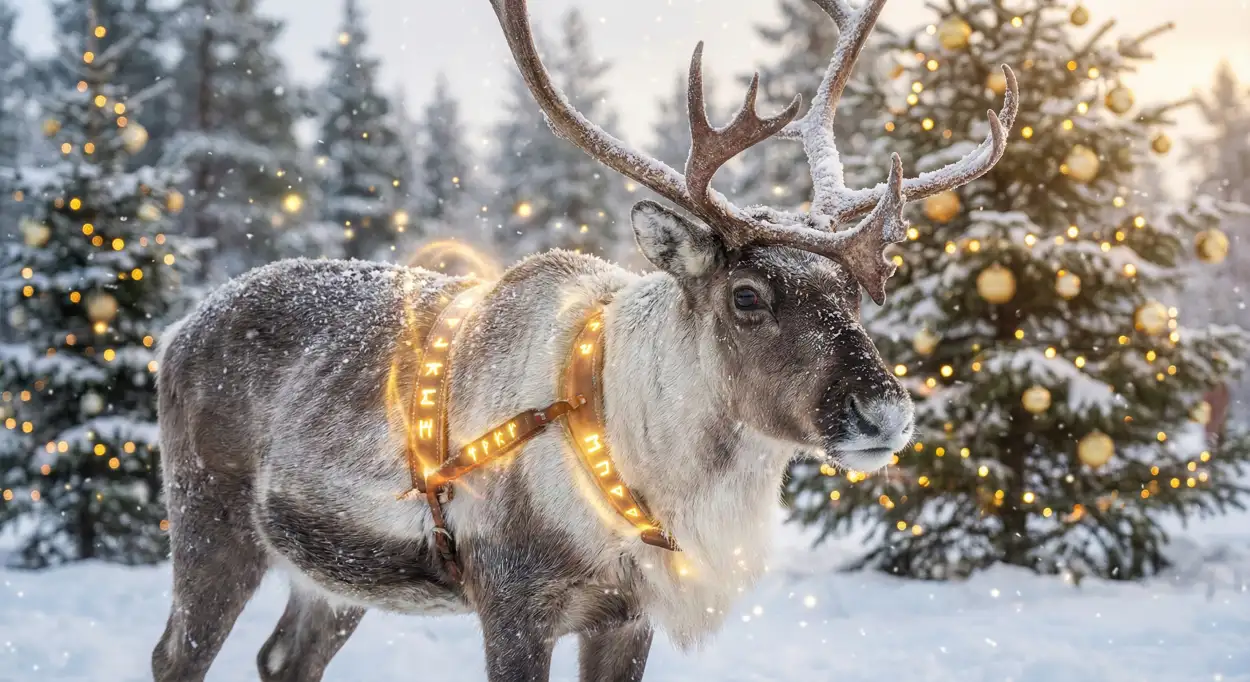 merry christmas background with starburst light effect