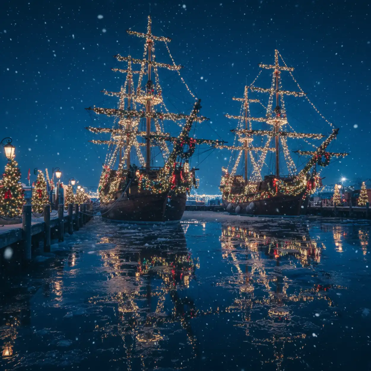 merry christmas background with stars and sparkles