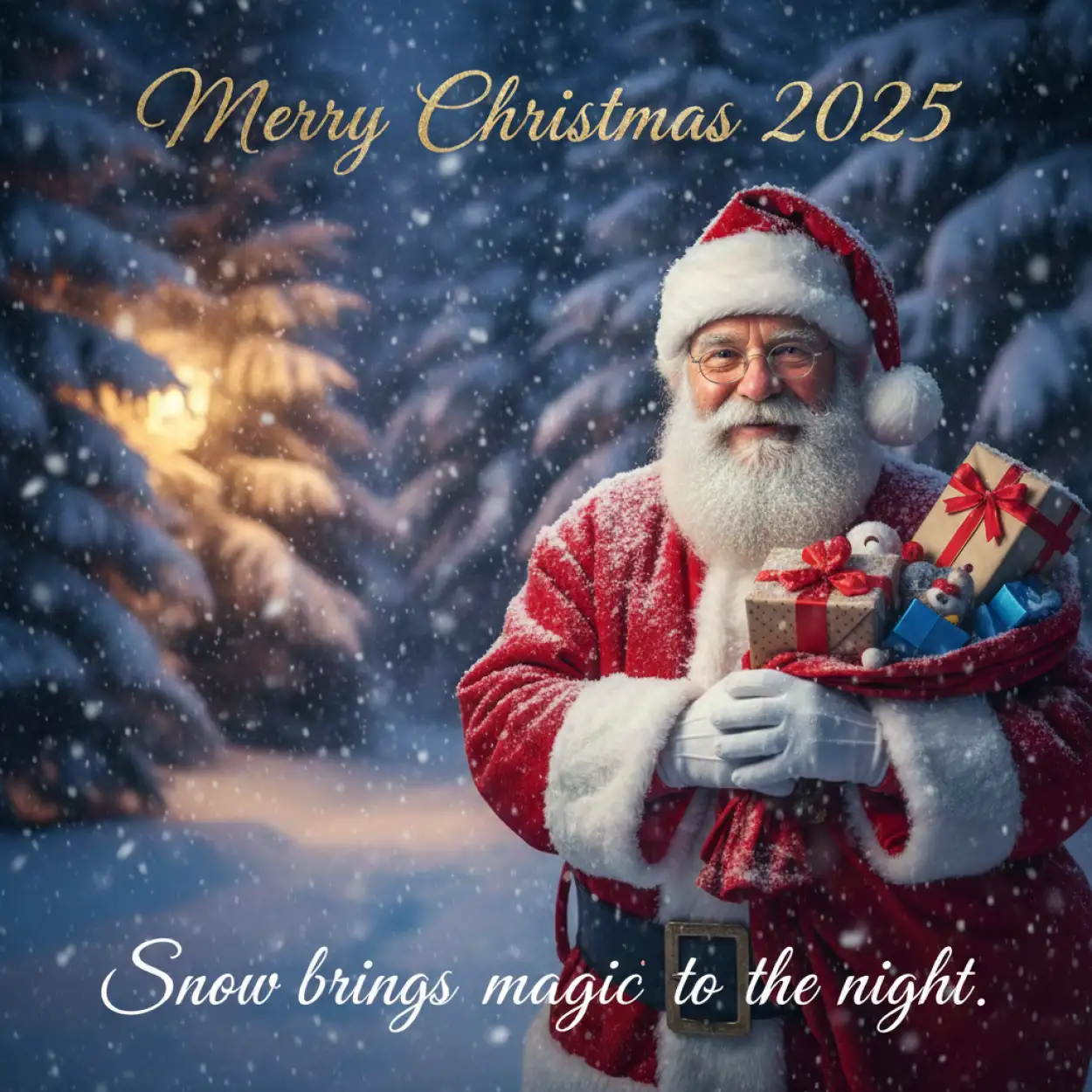 Free Download Merry Christmas Greetings 2025 Night Theme - High Quality Merry Christmas Greetings 2025 Background