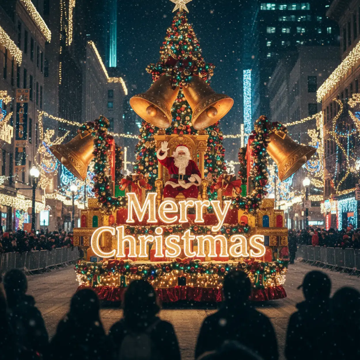 merry christmas snow background wallpaper