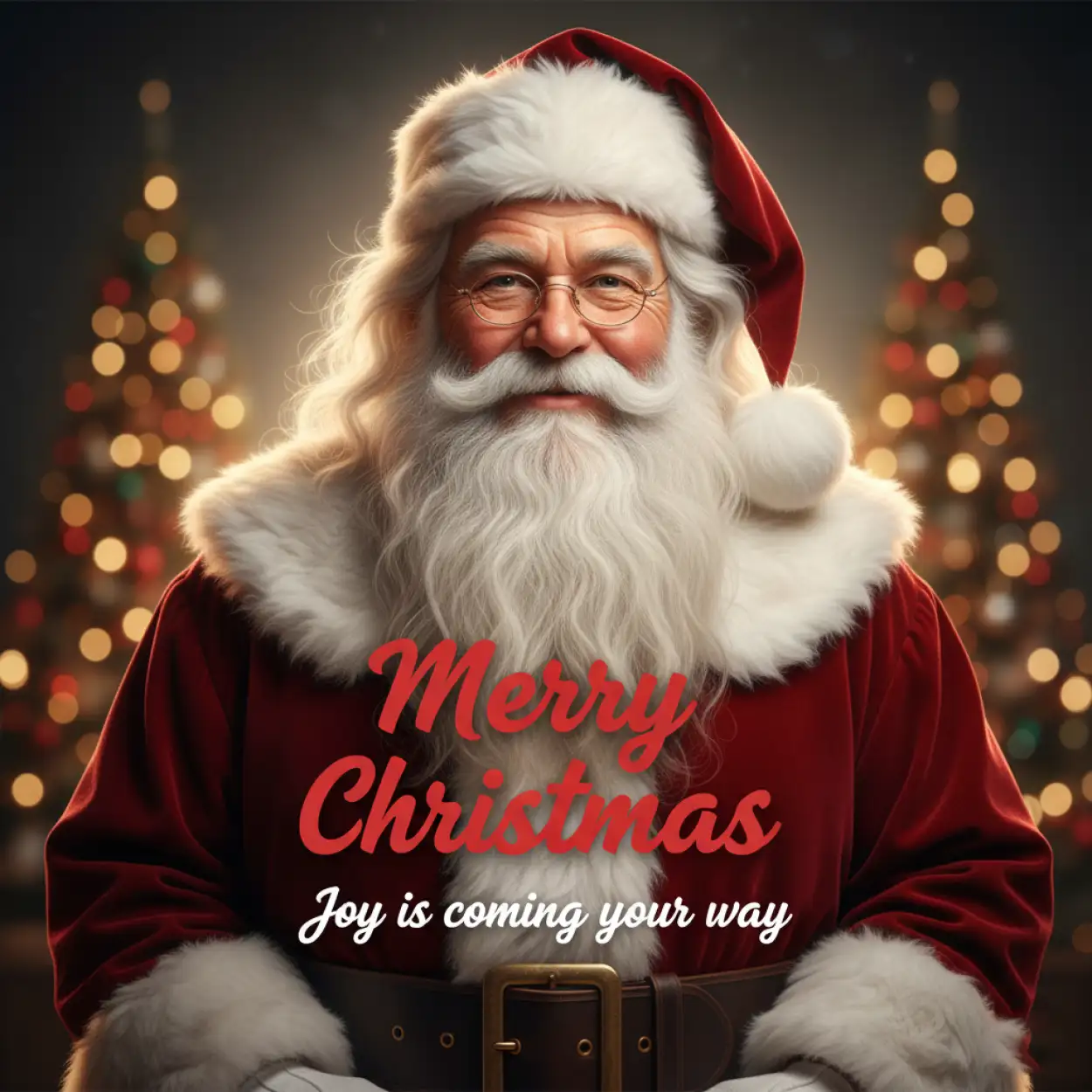 Merry Christmas wishes with blessings and joy