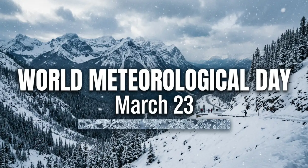 Free Download Meteorological Day Climate Research Awareness - High Quality World Meteorological Day 2026 Date And Theme Image