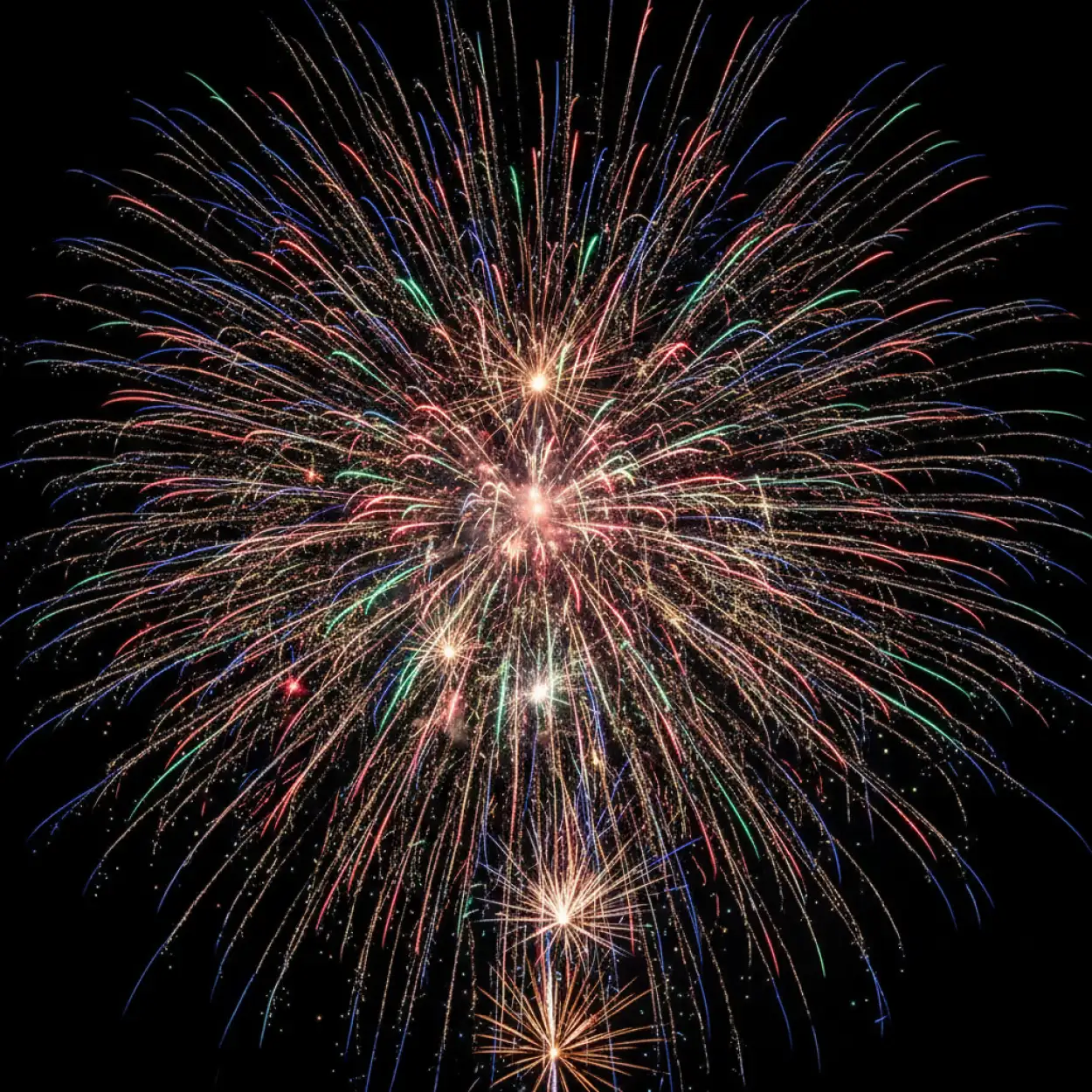 Free Download Midnight New Year Fireworks Background - High Quality New Year Fireworks Background Background