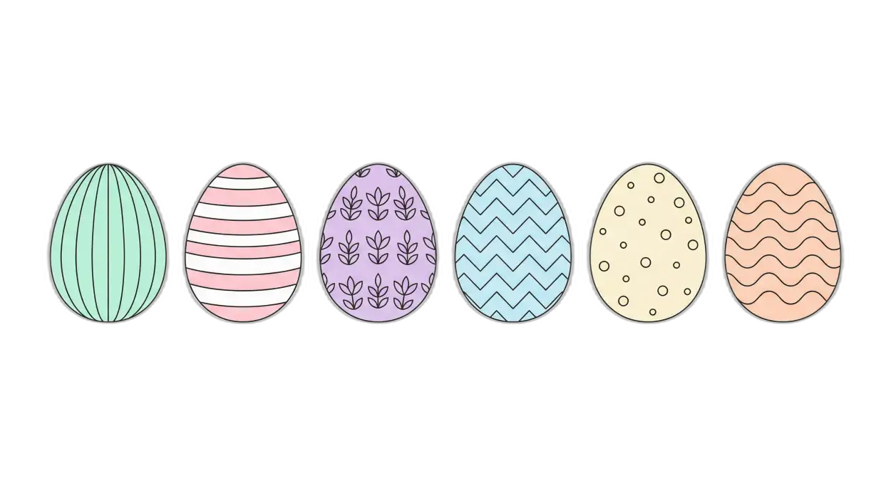 Free Download Minimal Easter Eggs Png Design - High Quality Easter Eggs Png Transparent PNG