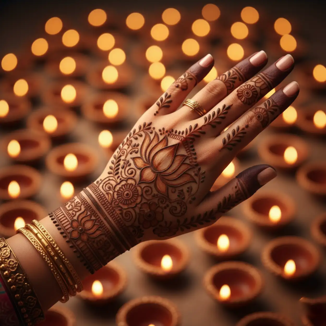 Free Download Minimal Karva Chauth Mehndi Design For Wrist - High Quality Karva Chauth Mehndi Design Background