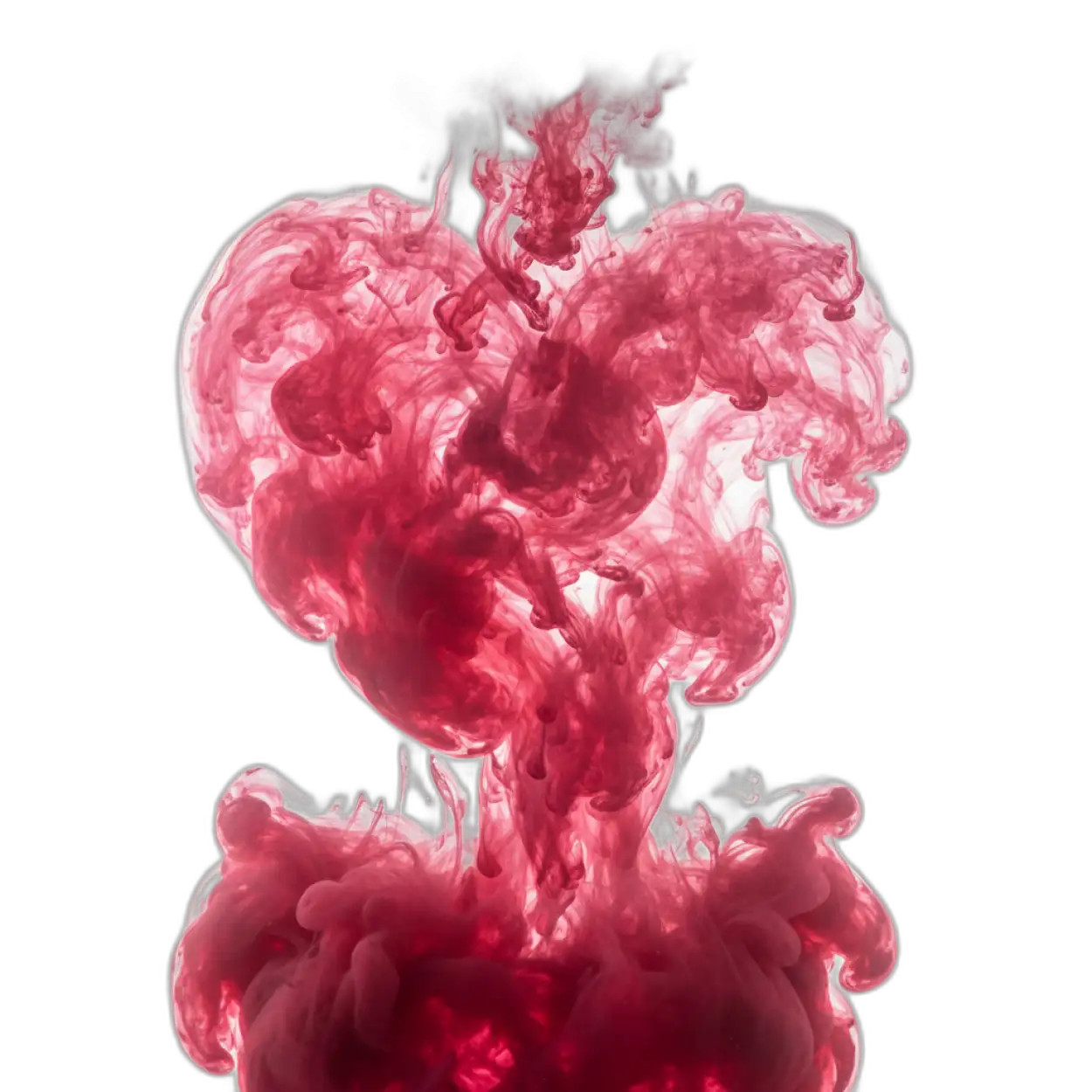 minimal luxury red heart png clean studio look