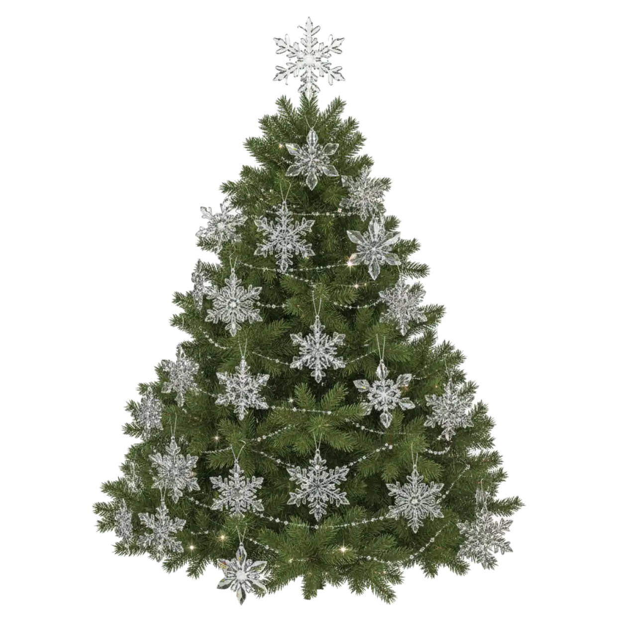 Minimalist Christmas tree PNG white background