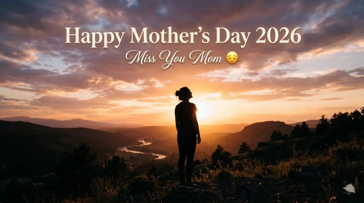 Free Download Missing Mom Mothers Day 2026 Quotes - High Quality Happy Mothers Day 2026 Image
