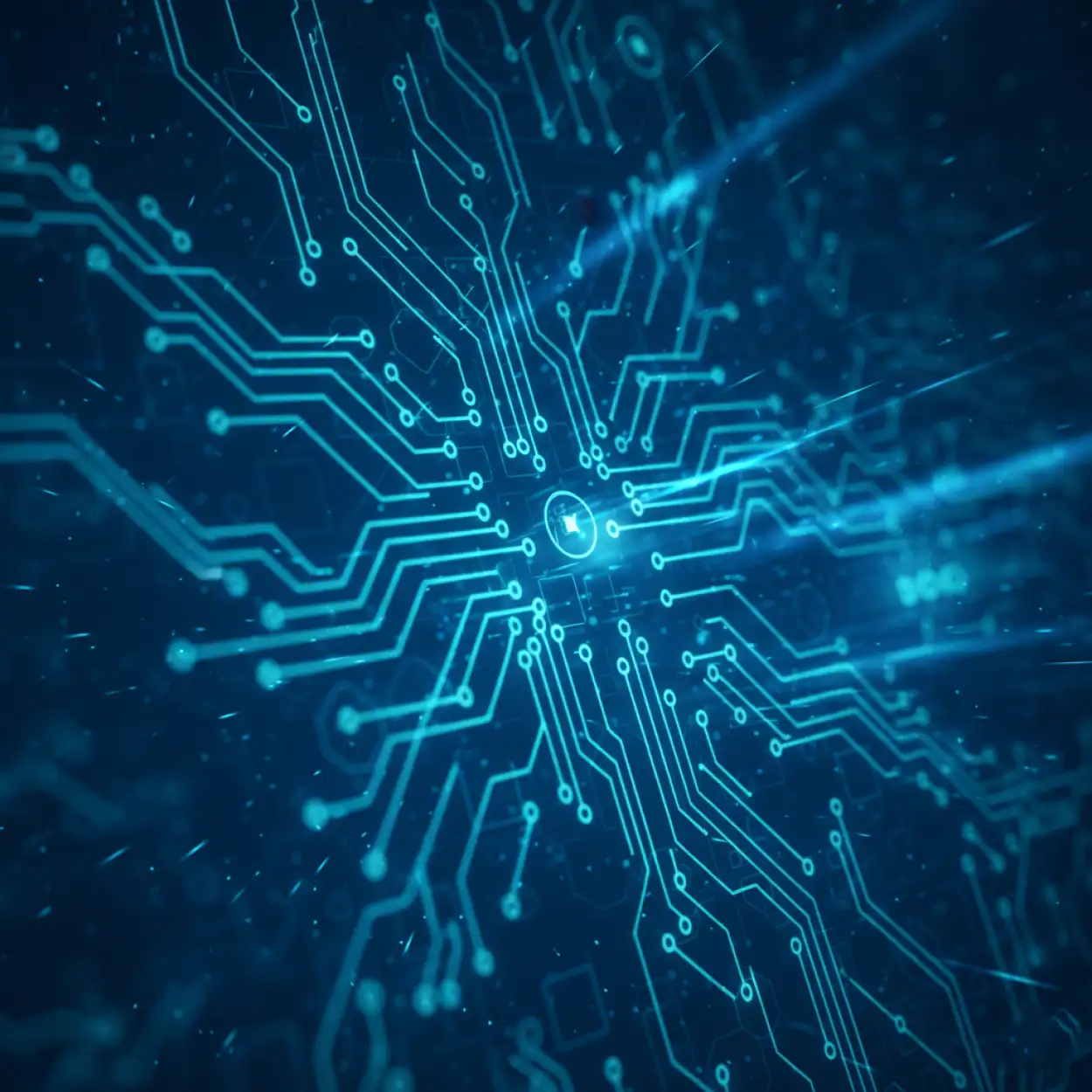 modern blue abstract YouTube thumbnail background for tech videos