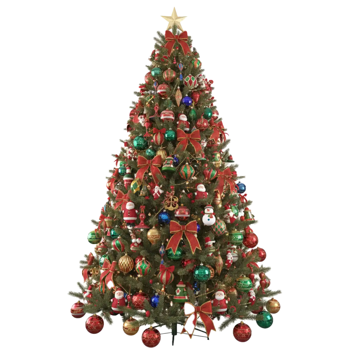 Modern Christmas tree PNG minimal