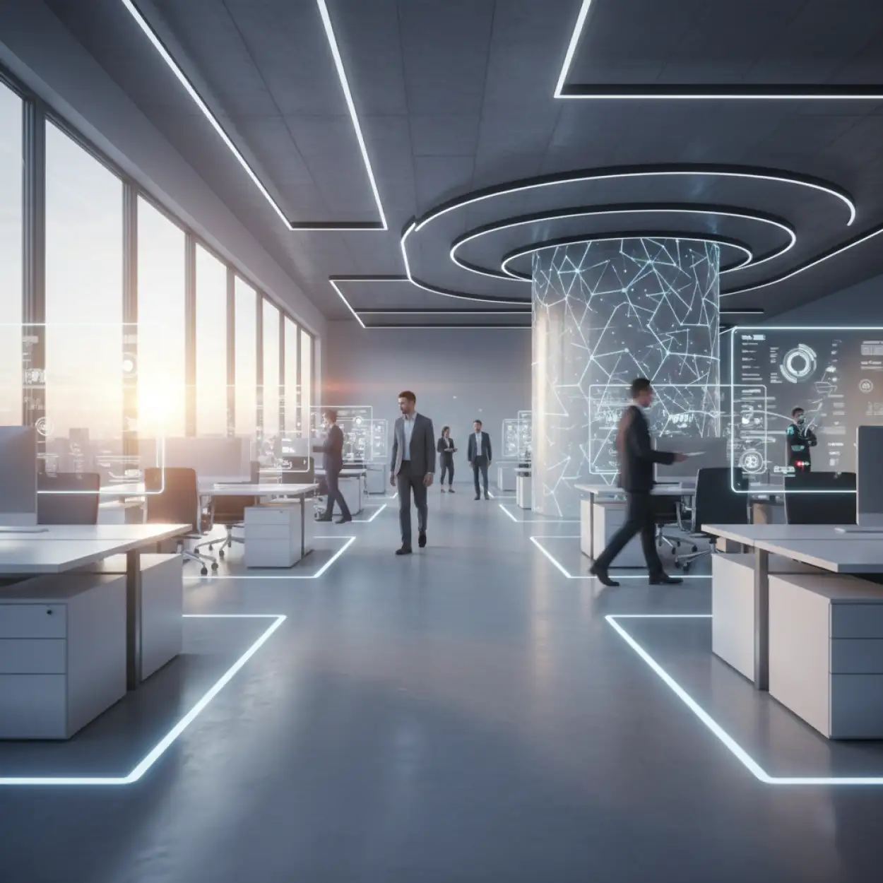 Free Download Modern Corporate Background With Tech Elements - High Quality Modern Corporate Background Background