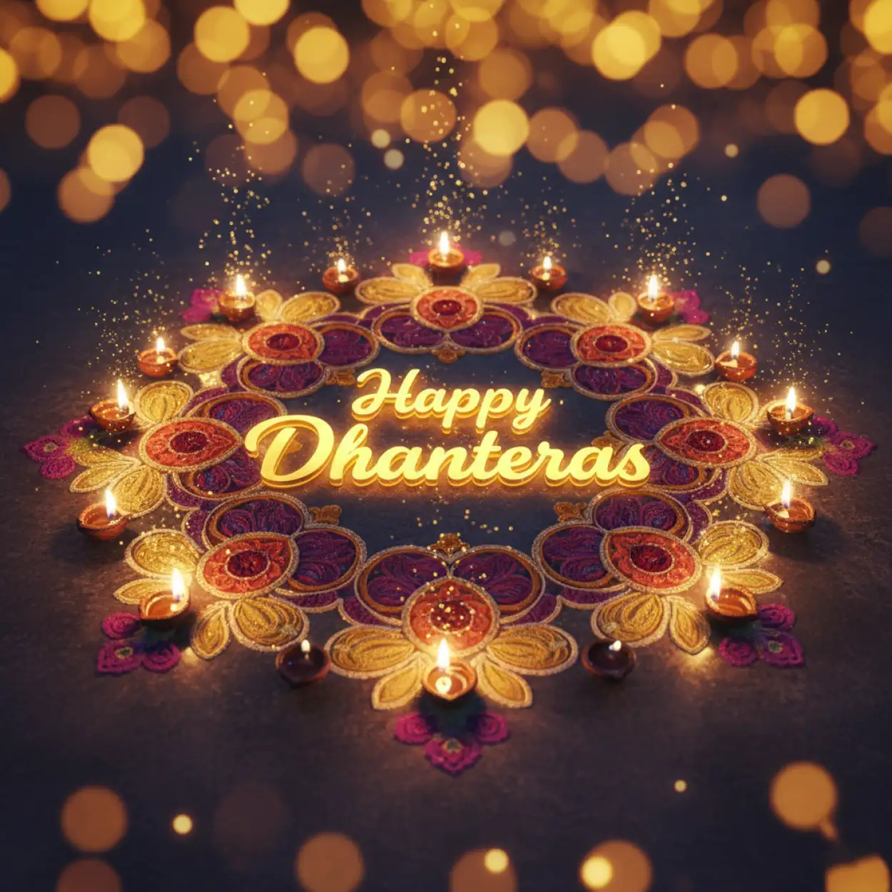 modern happy dhanteras wishes for corporate