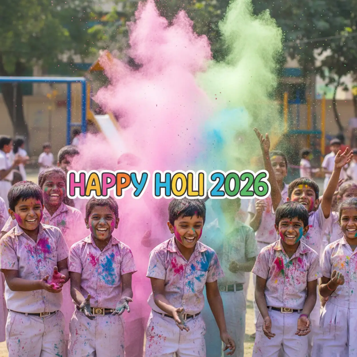 modern happy holi greeting card 2026 2