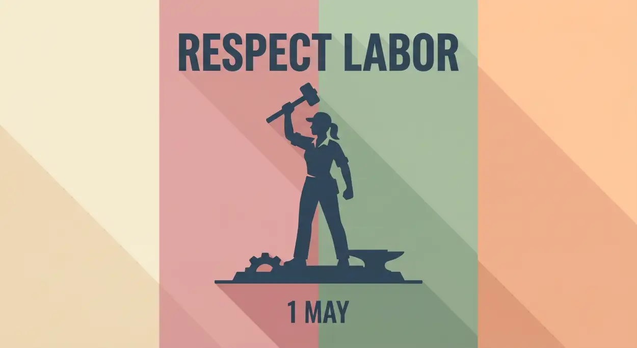 Free Download Modern Labor Day Poster Ideas - High Quality International Labor Day Wishes 2026 Image