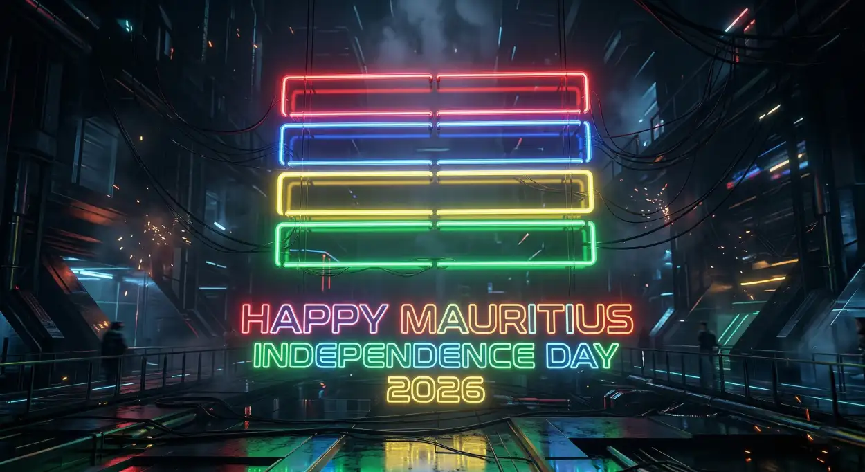 Free Download Modern Mauritius Independence Day 2026 Banner Template - High Quality Happy Mauritius Independence Day 2026 Image