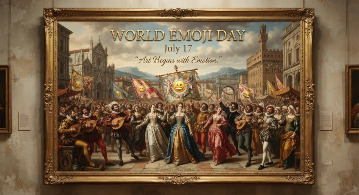 Free Download Modern World Emoji Day Celebration Poster - High Quality World Emoji Day Poster 2026 Image