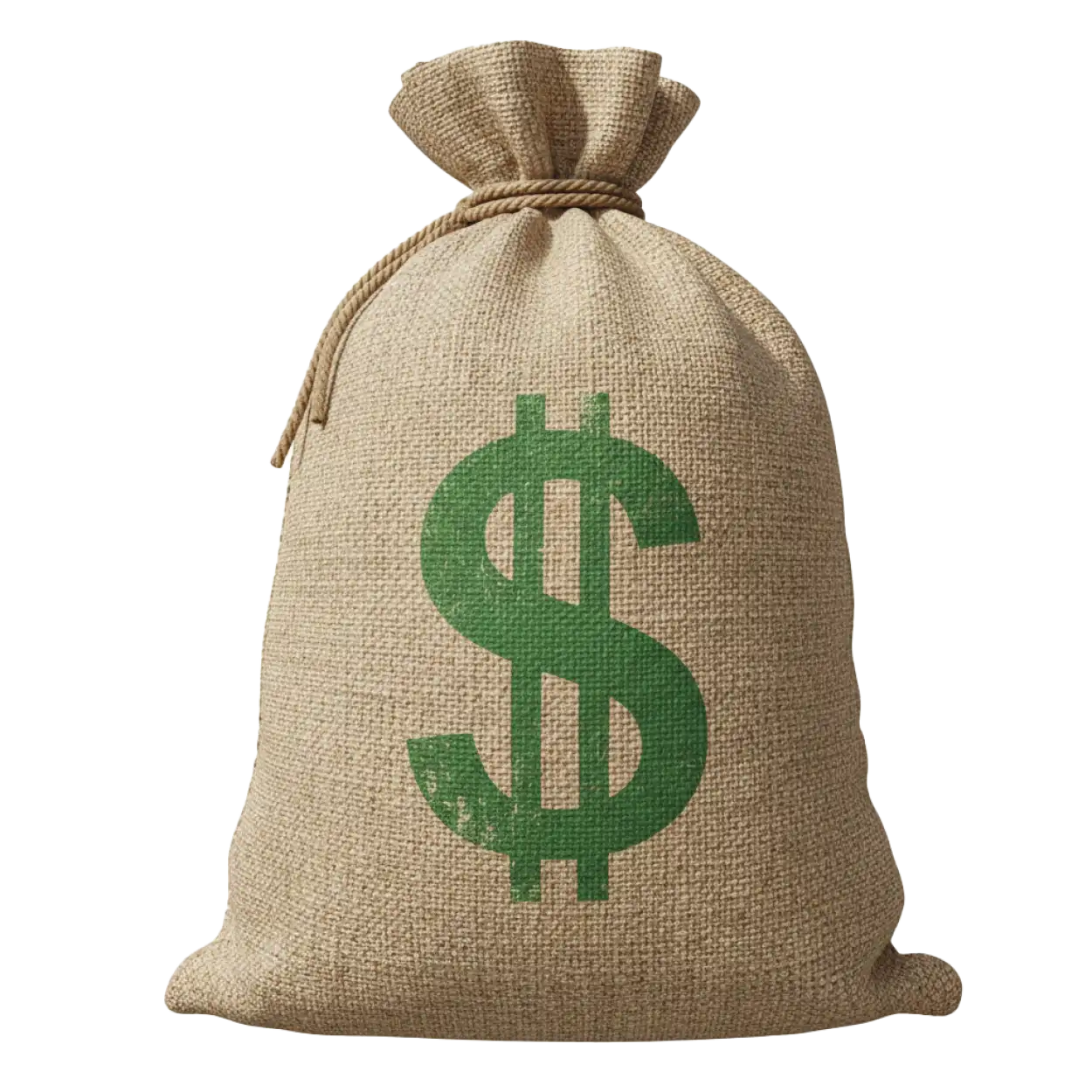 money bag png with cash