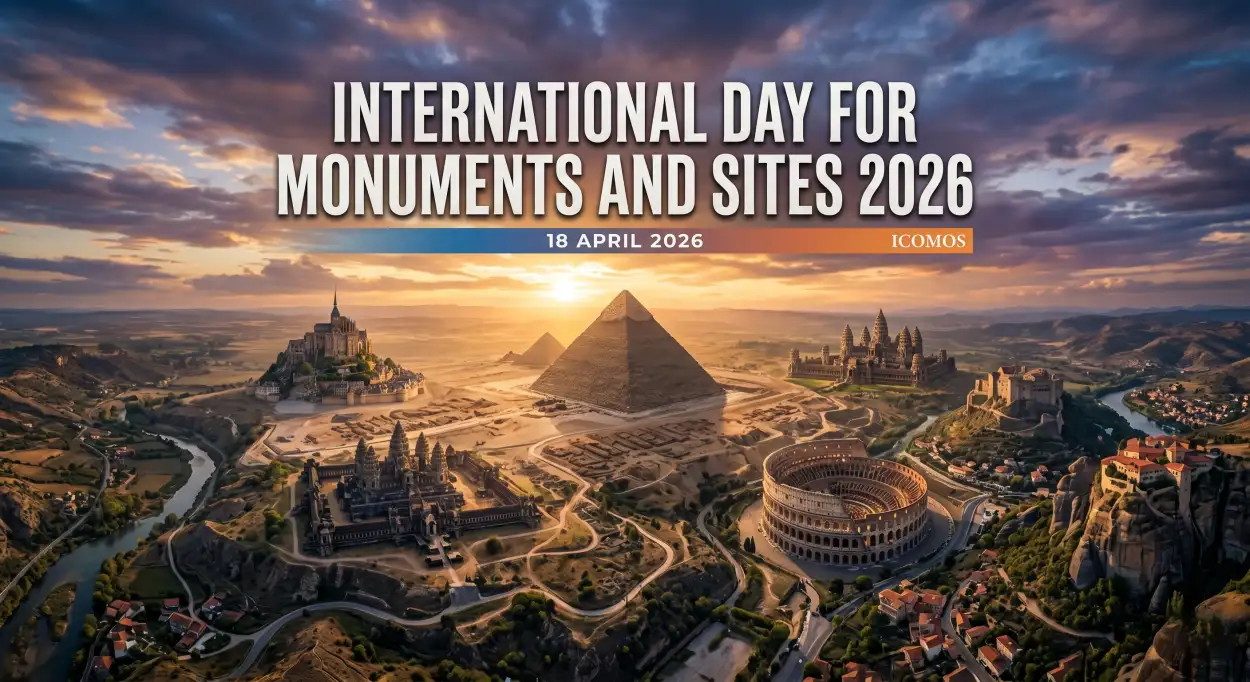 Free Download Monuments Day 2026 Instagram Post Design Template Free - High Quality International Day For Monuments And Sites 2026 Image