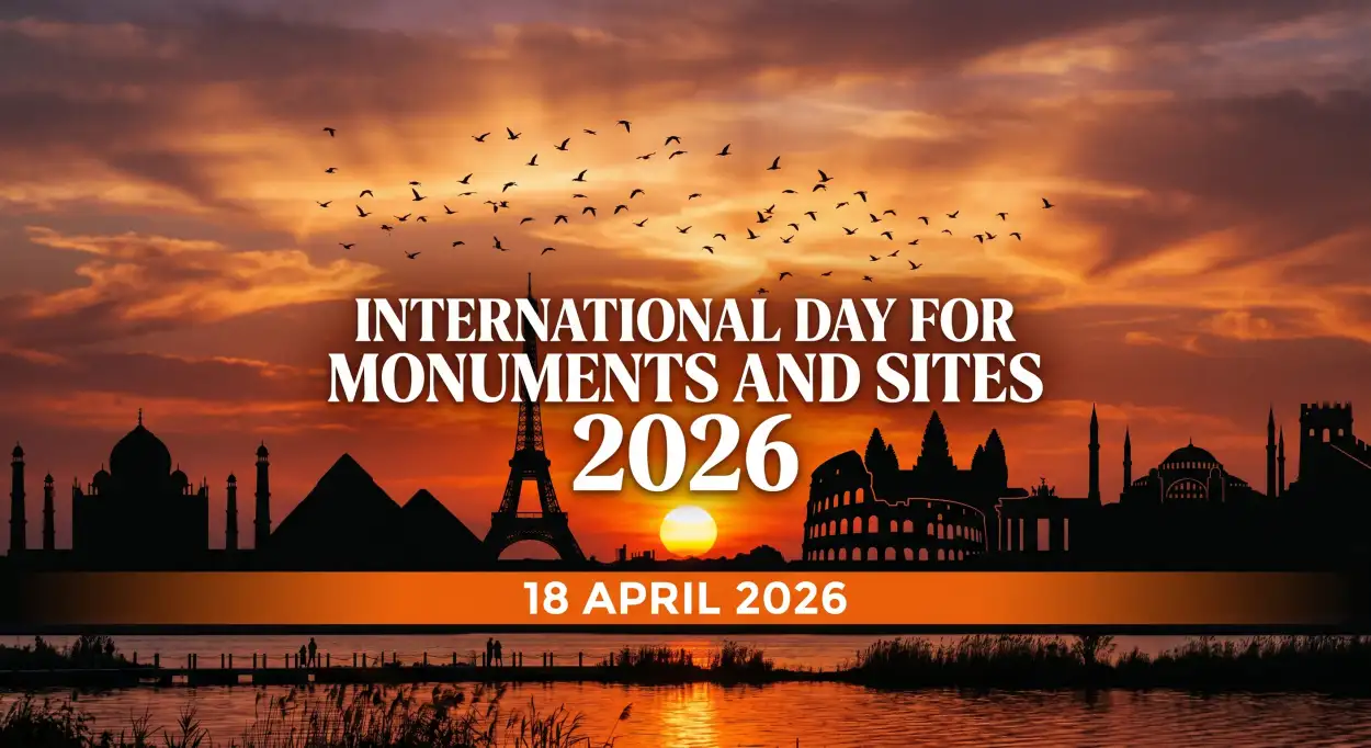 Free Download Monuments Day Poster Design Ideas 2026 - High Quality International Day For Monuments And Sites 2026 Image