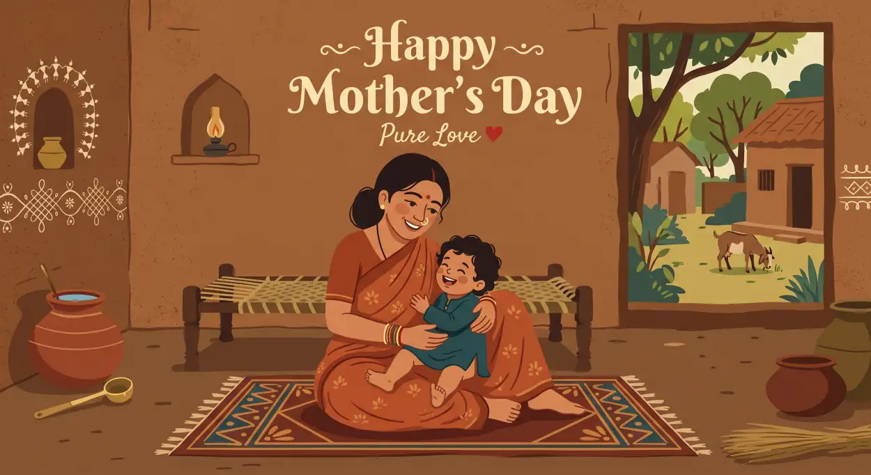 Free Download Mothers Day 2026 Hindi Images - High Quality Happy Mothers Day 2026 Image