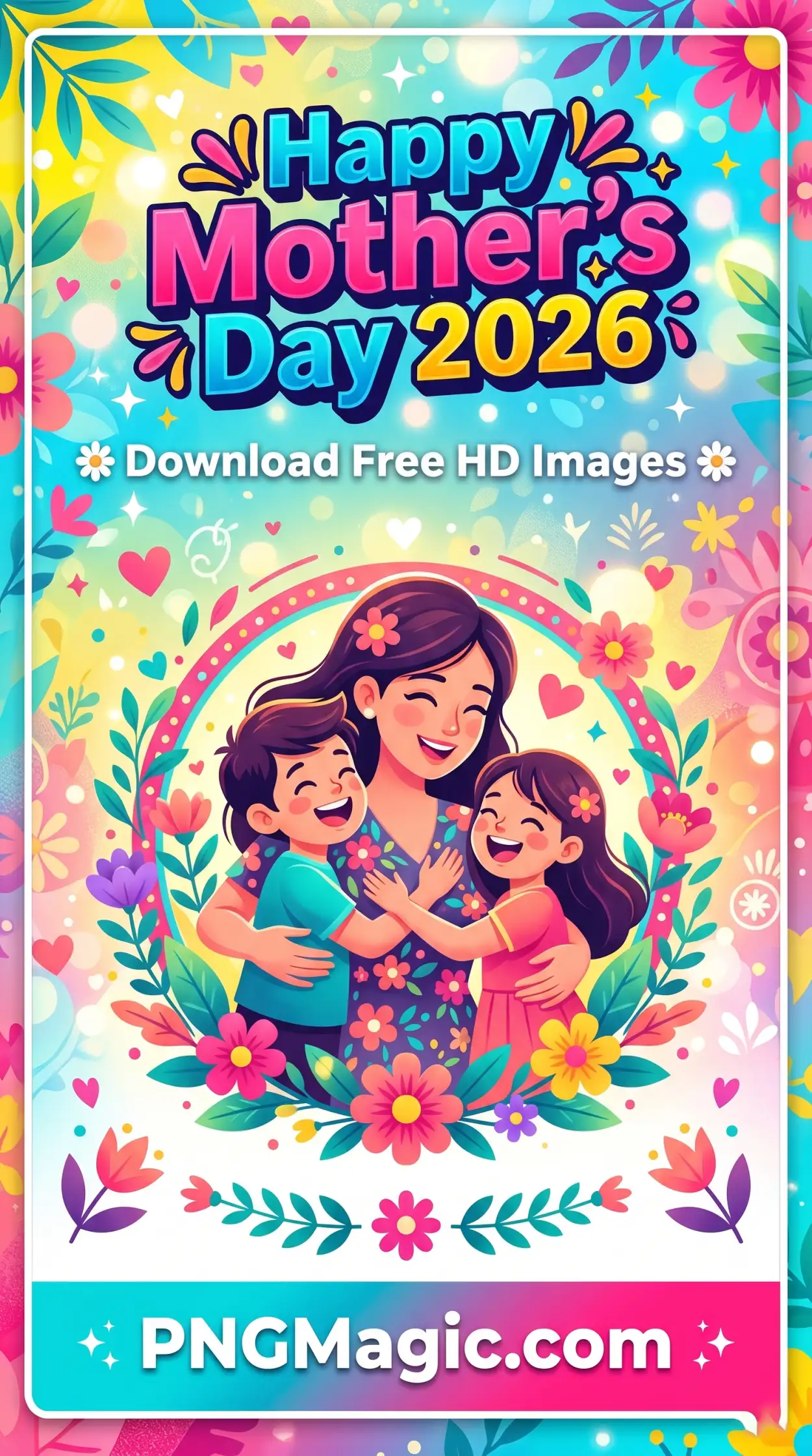 Free Download Mothers Day 2026 Wishes For Mom - High Quality Happy Mothers Day 2026 Image