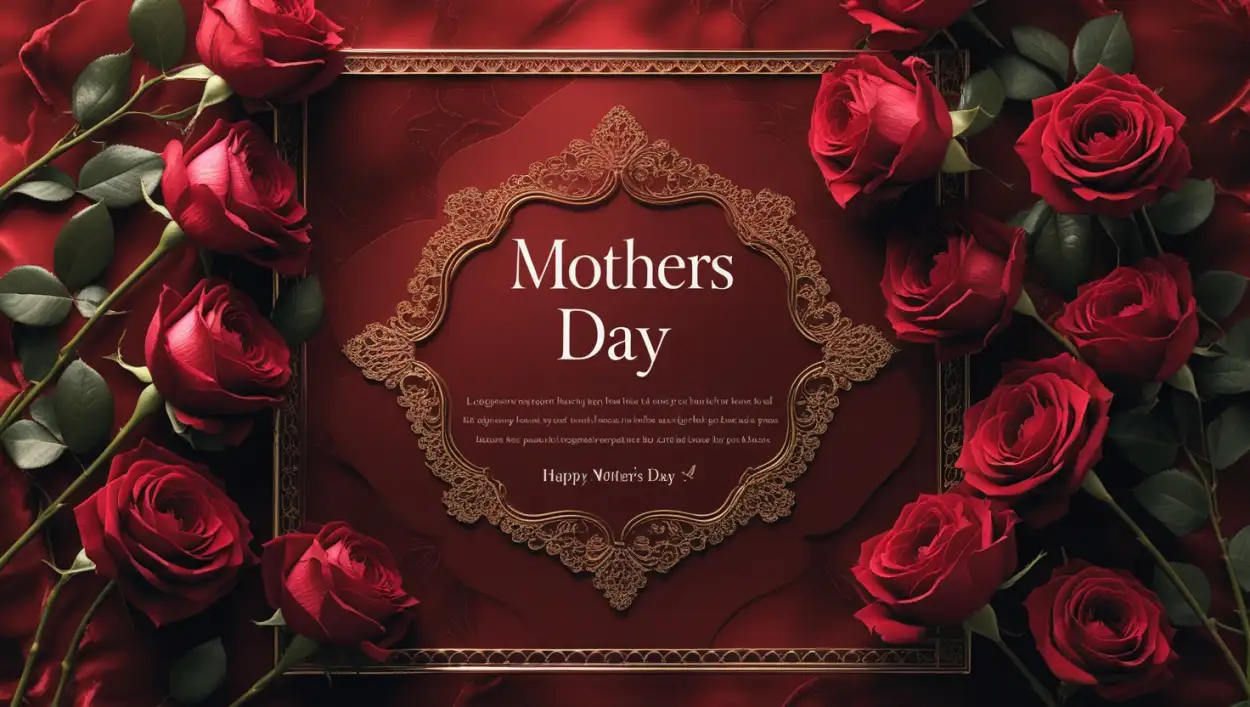 Mothers Day background with handwritten text