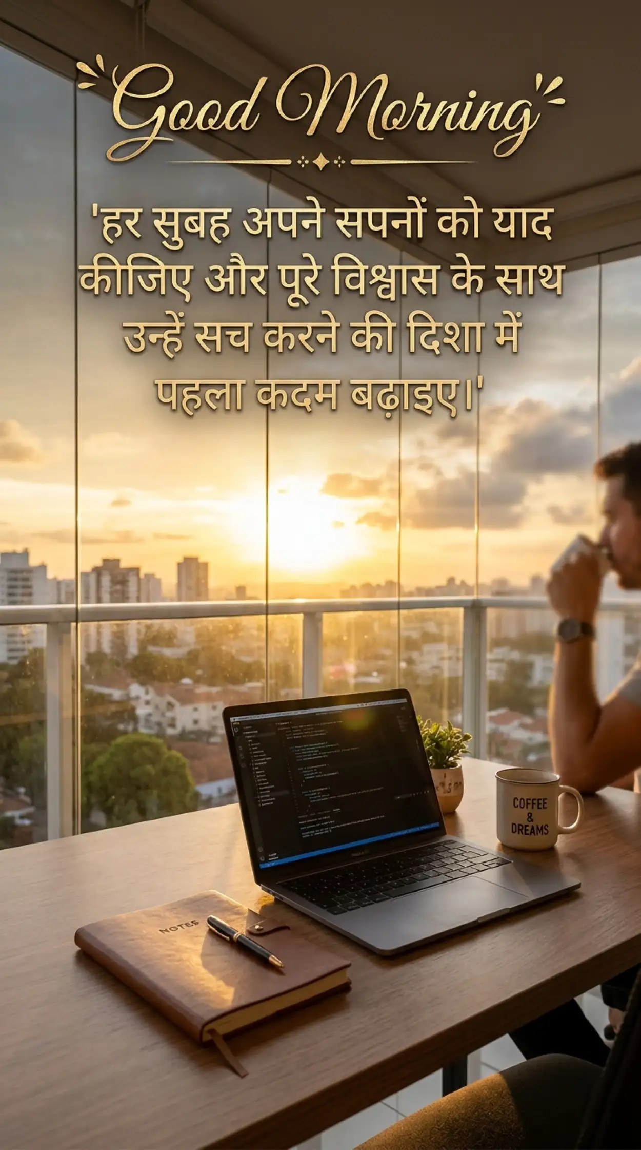 Free Download Motivational Quotes For Business Hindi - High Quality Good Morning Motivational Quotes Hindi Image
