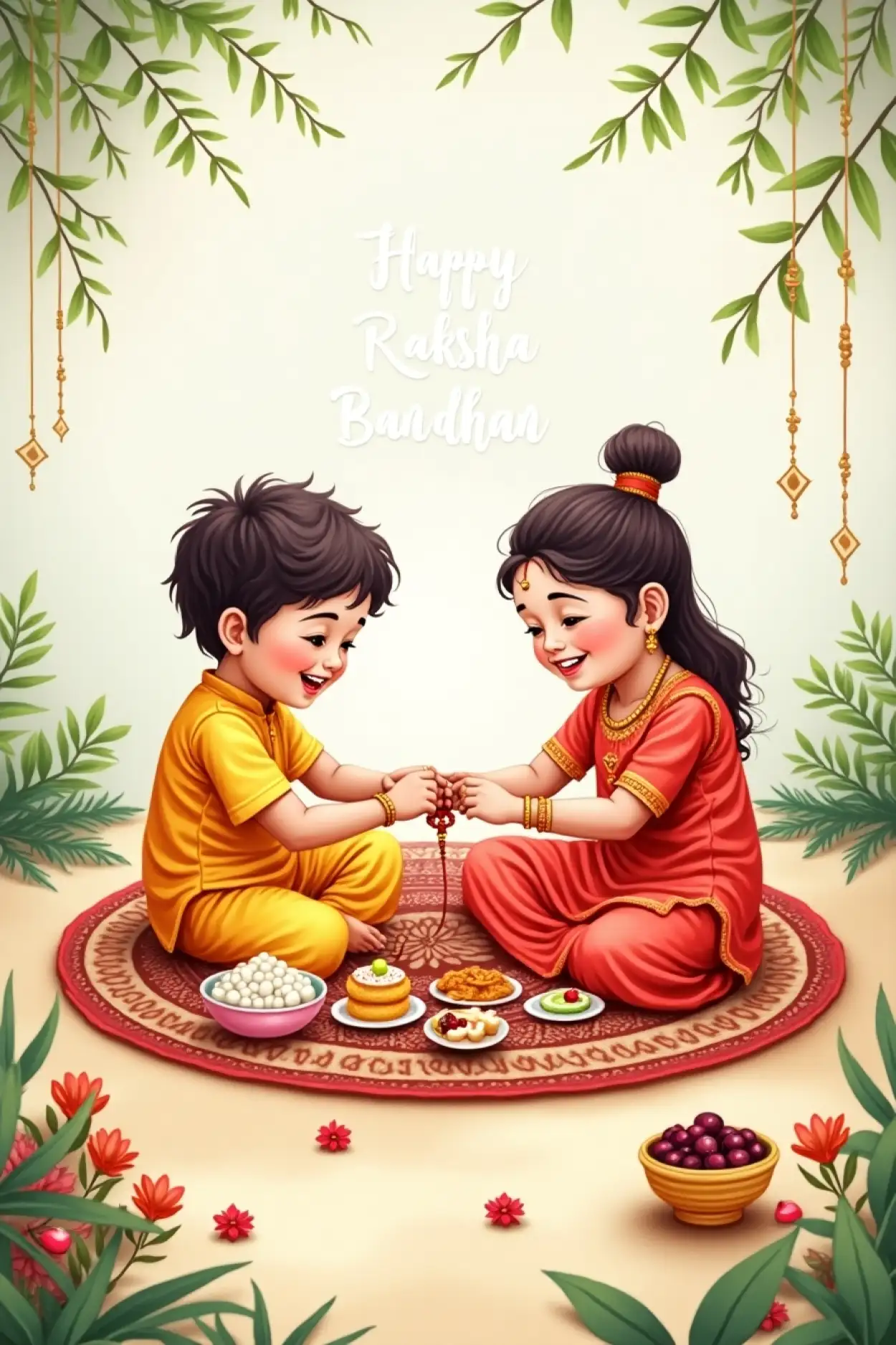 Free Download Motivational Rakhi Quotes For Students - High Quality Happy Raksha Bandhan Wishes For Children Background