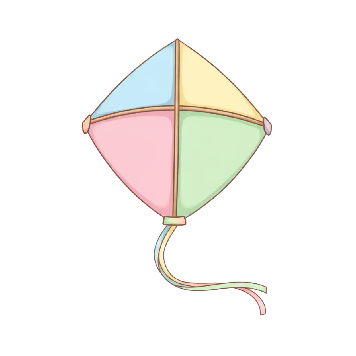 Free Download Multicolor Indian Kite Png Transparent - High Quality Kite Png PNG Image