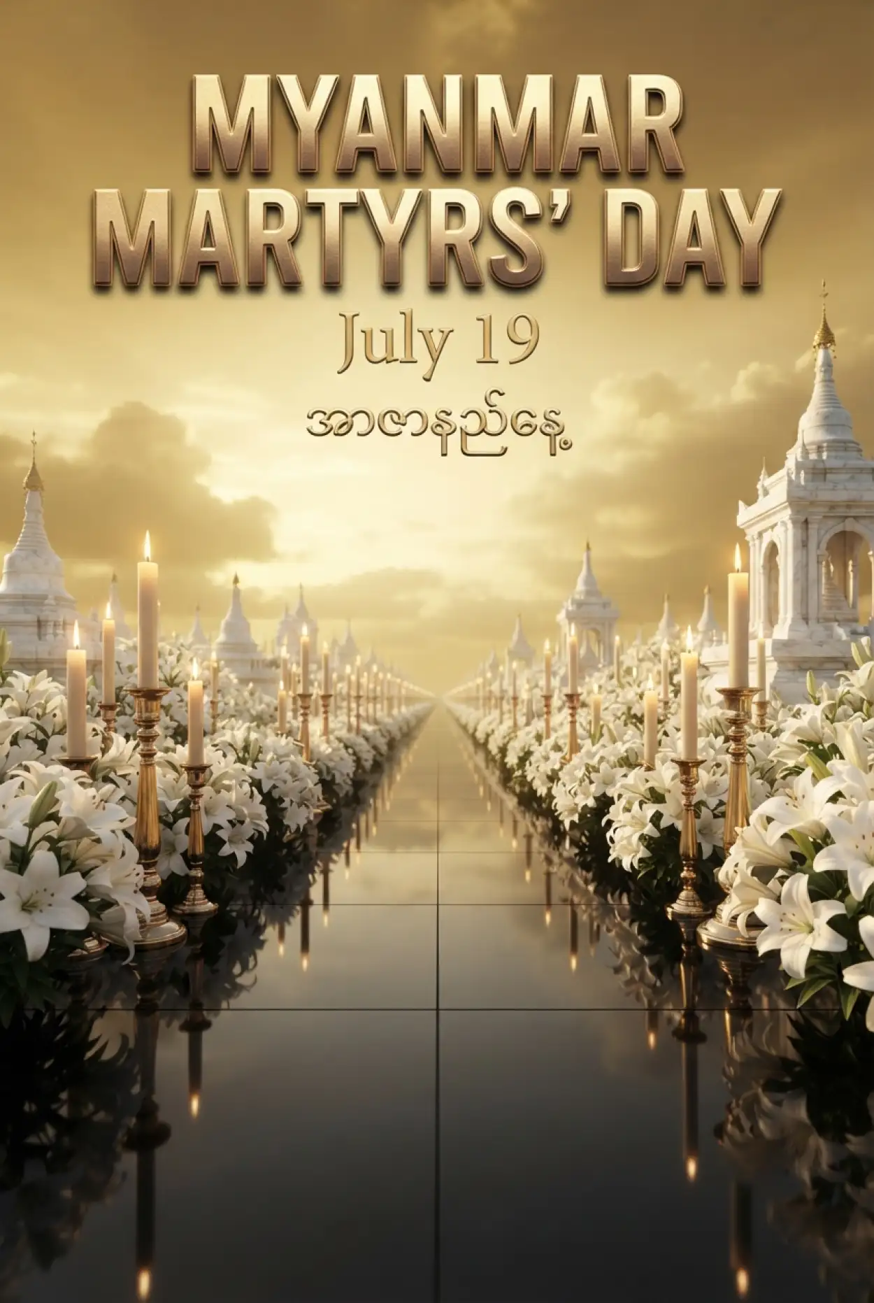 Free Download Myanmar Martyrs Day 2026 - High Quality Myanmar Martyrs Day 2026 Image