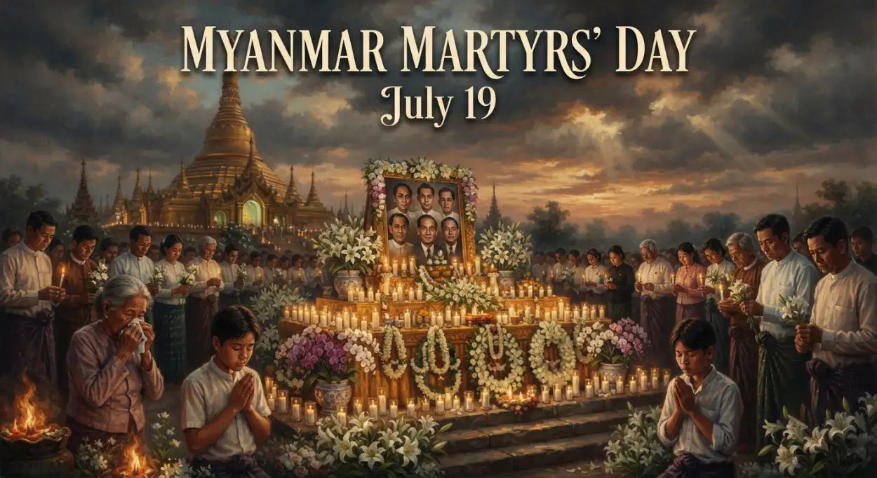 Free Download Myanmar Martyrs Day Blog Featured Image - High Quality Myanmar Martyrs Day 2026 Image