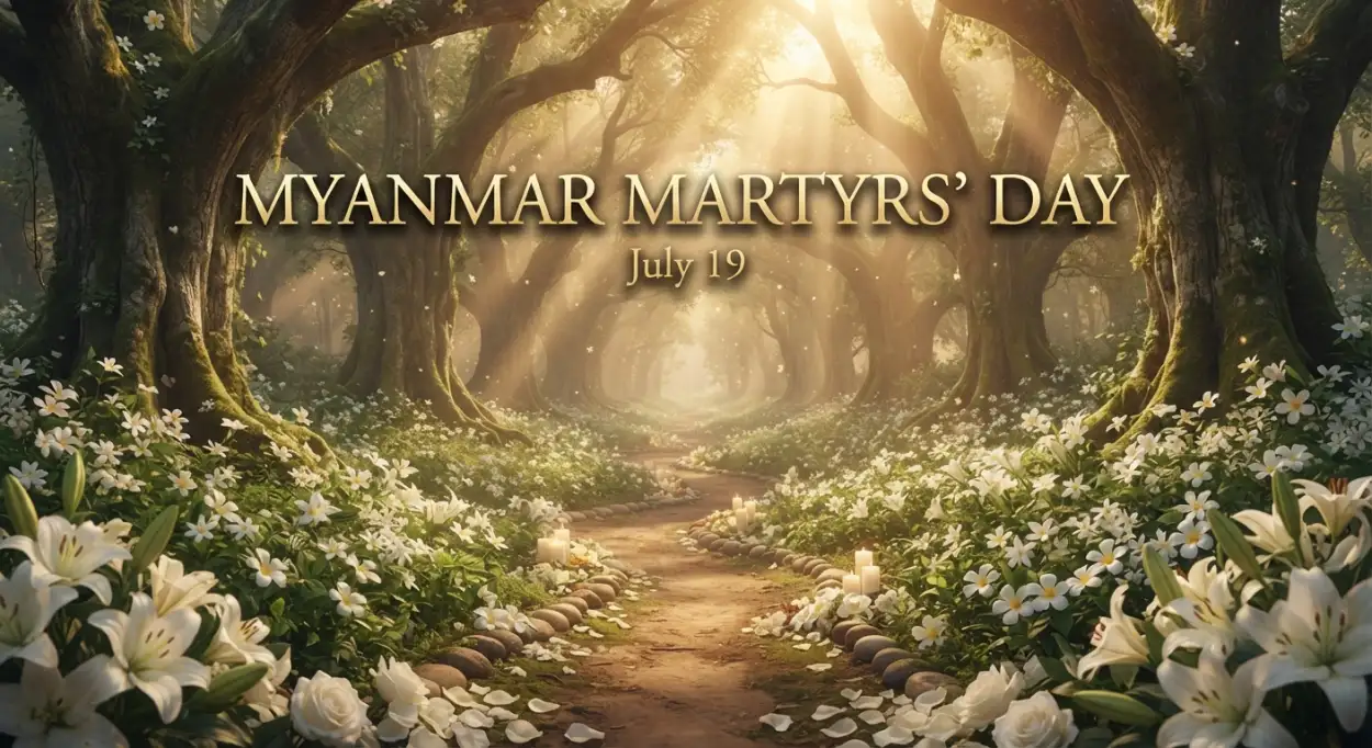 Free Download Myanmar Martyrs Day Desktop Wallpaper - High Quality Myanmar Martyrs Day 2026 Image