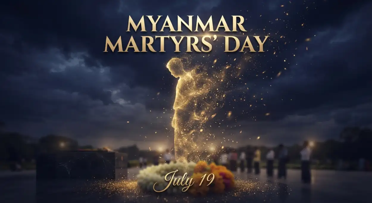 Free Download Myanmar Martyrs Day Hd Image - High Quality Myanmar Martyrs Day 2026 Image