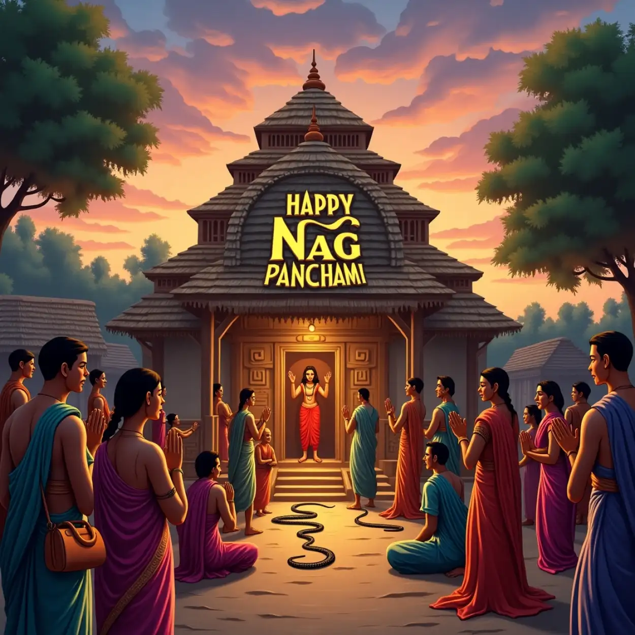 Nag Panchami celebration in India images