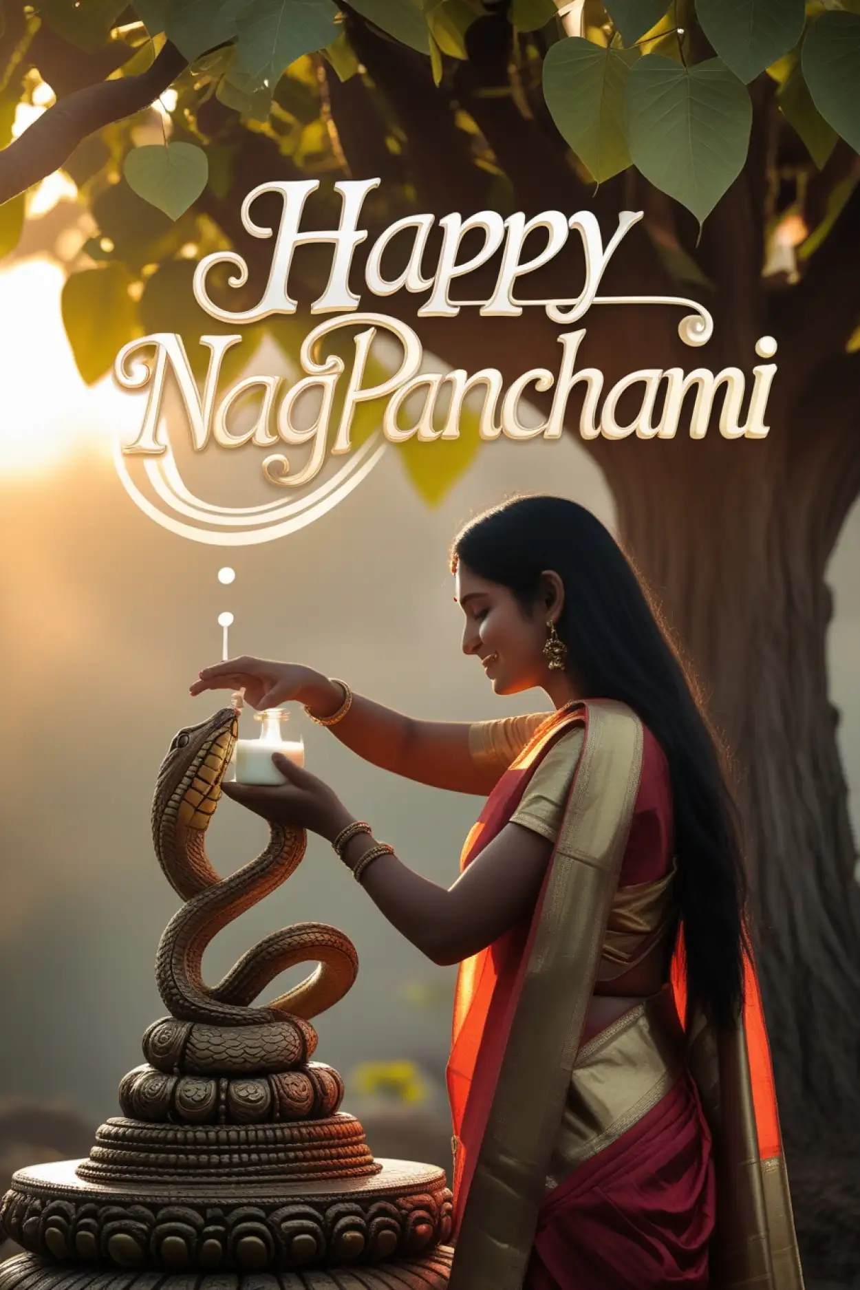 Nag Panchami HD background for editing