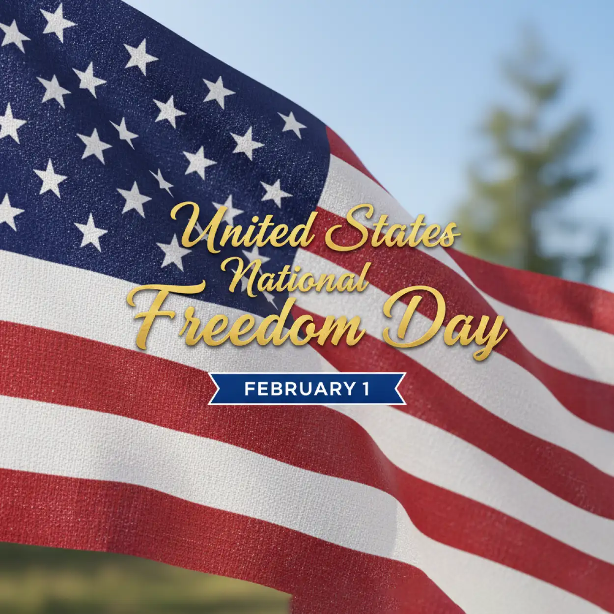 Free Download National Freedom Day American Flag Background - High Quality United States National Freedom Day Background