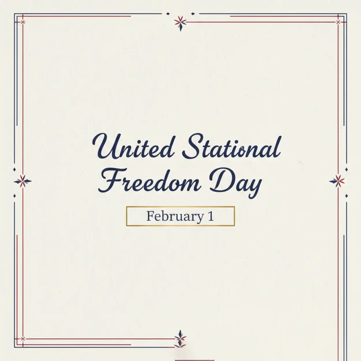 national freedom day liberty theme design