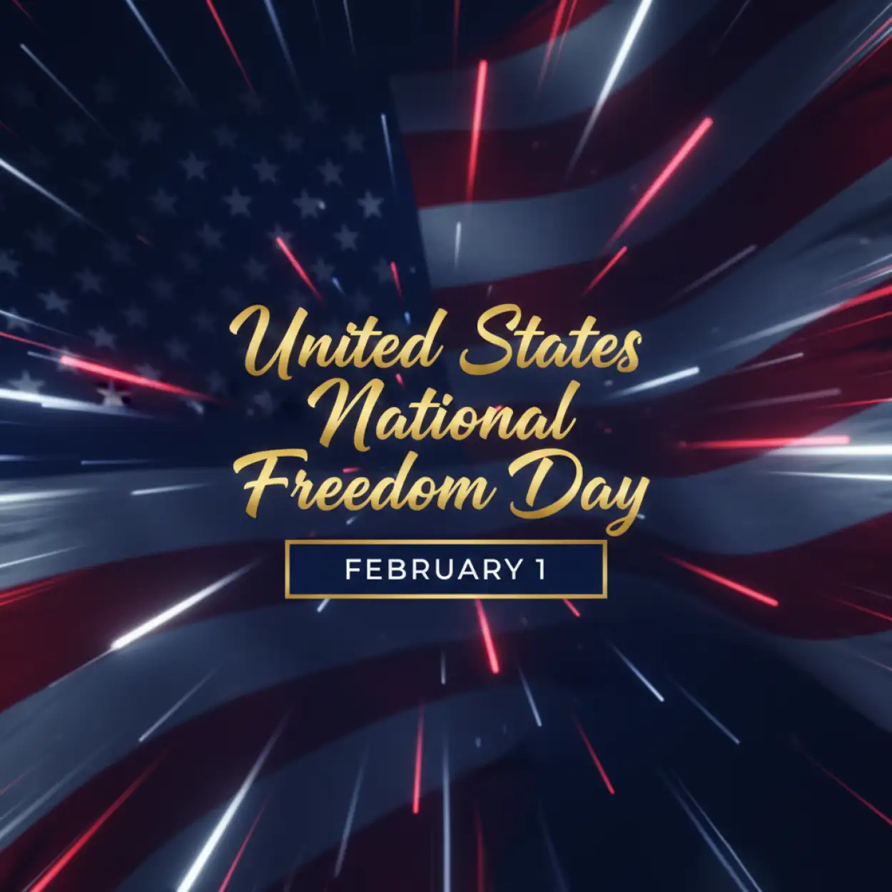 national freedom day marketing design
