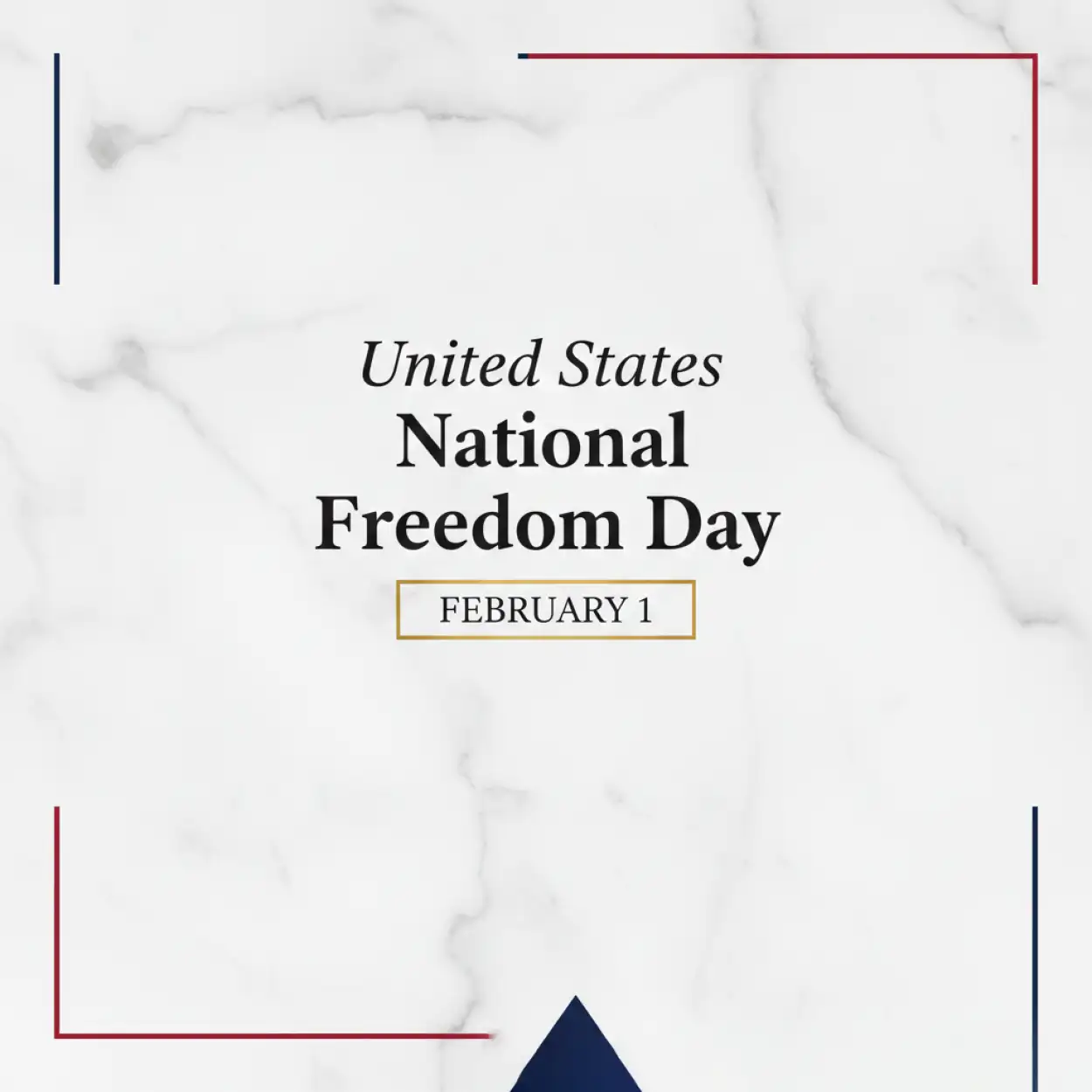 Free Download National Freedom Day Minimal Design - High Quality United States National Freedom Day Background