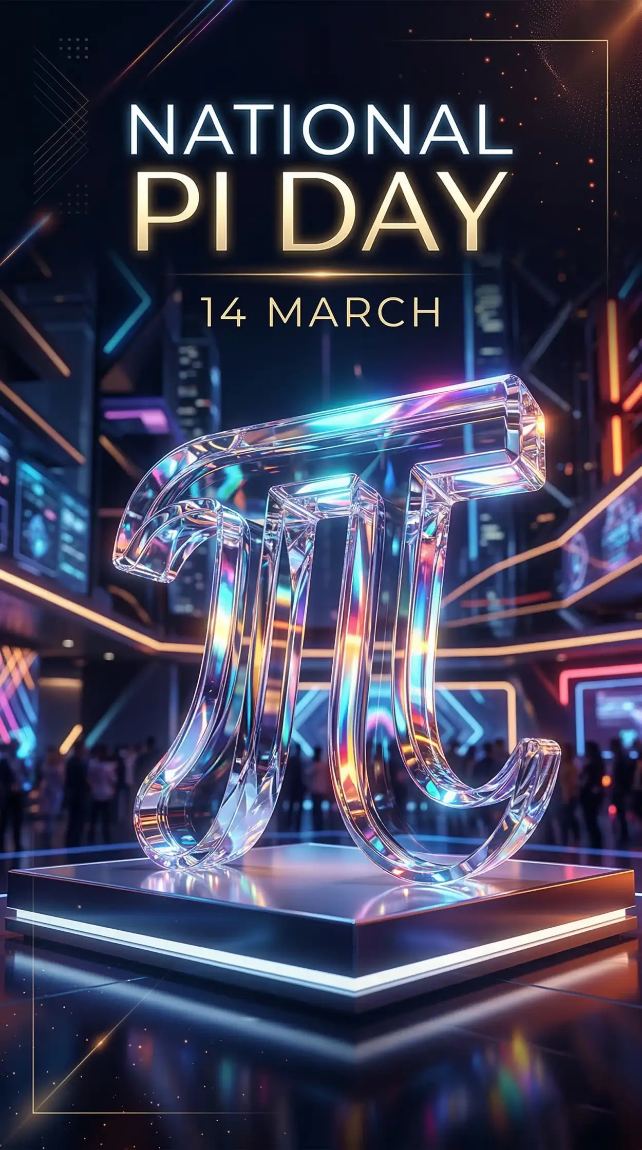 Free Download National Pi Day Celebration Typography - High Quality National Pi Day Image