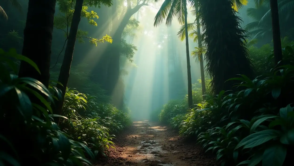 Nature background image with full greenery