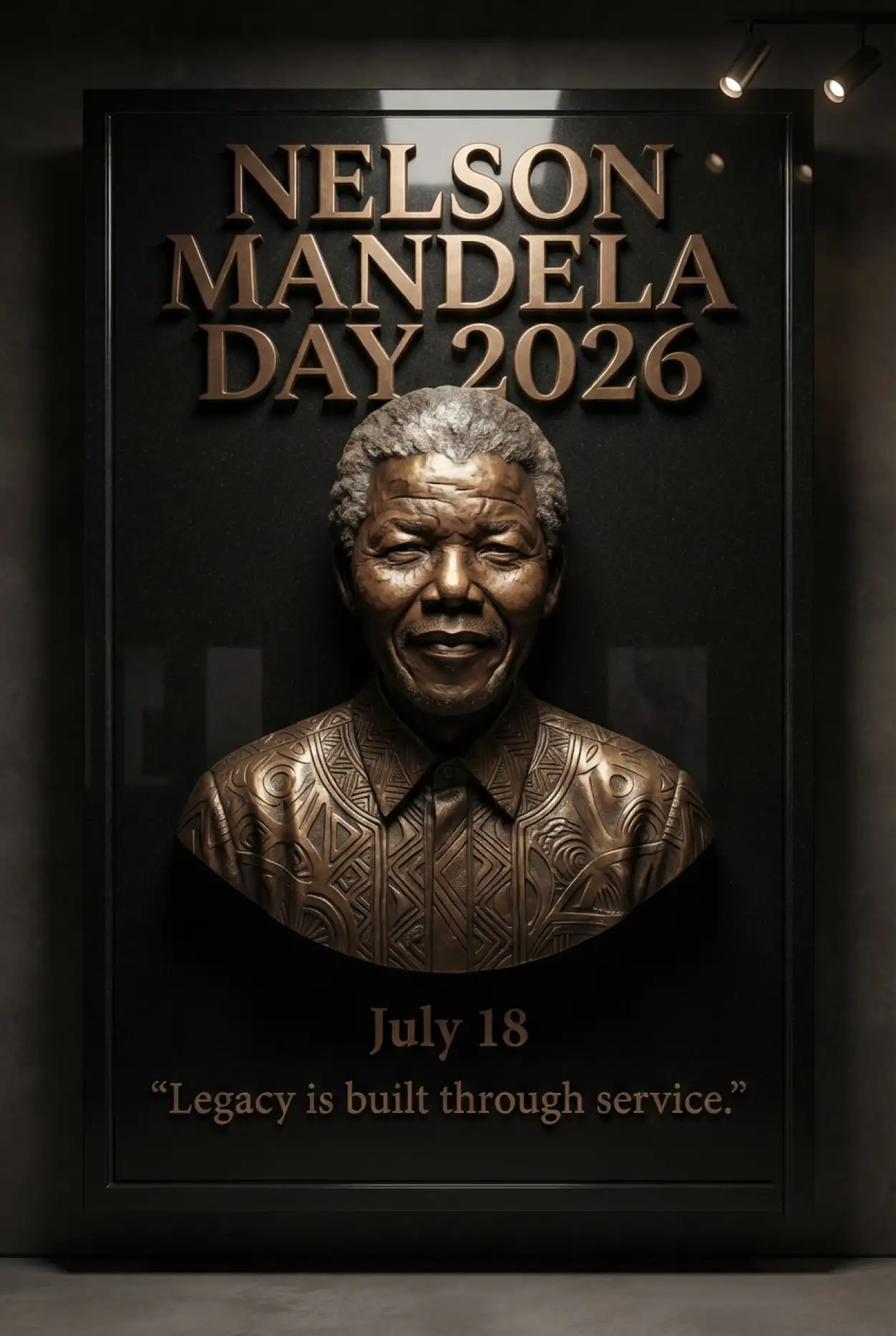Free Download Nelson Mandela 3d Poster Design 2026 - High Quality Nelson Mandela Poster 2026 Image