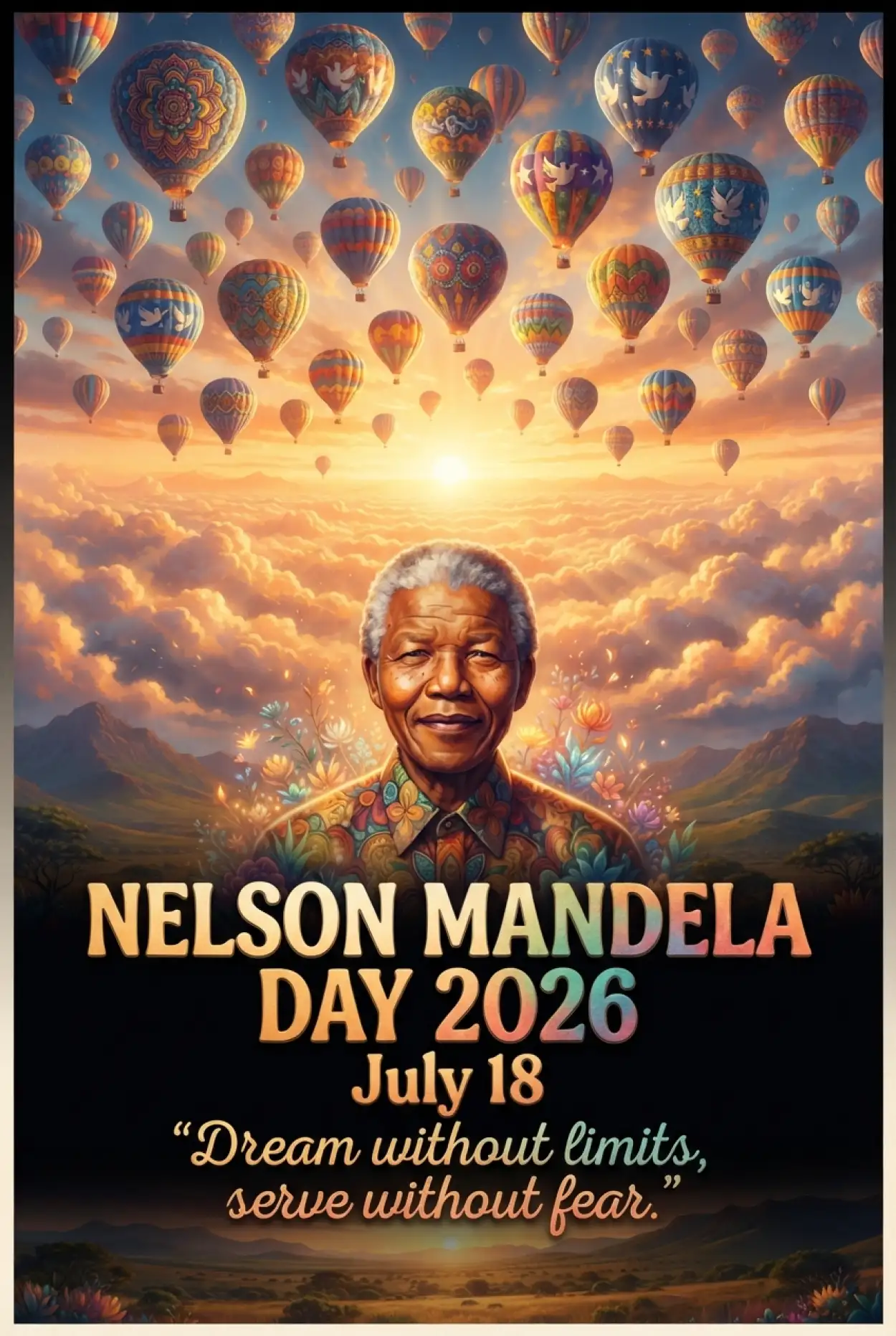 Free Download Nelson Mandela Cultural Event Poster 2026 - High Quality Nelson Mandela Poster 2026 Image