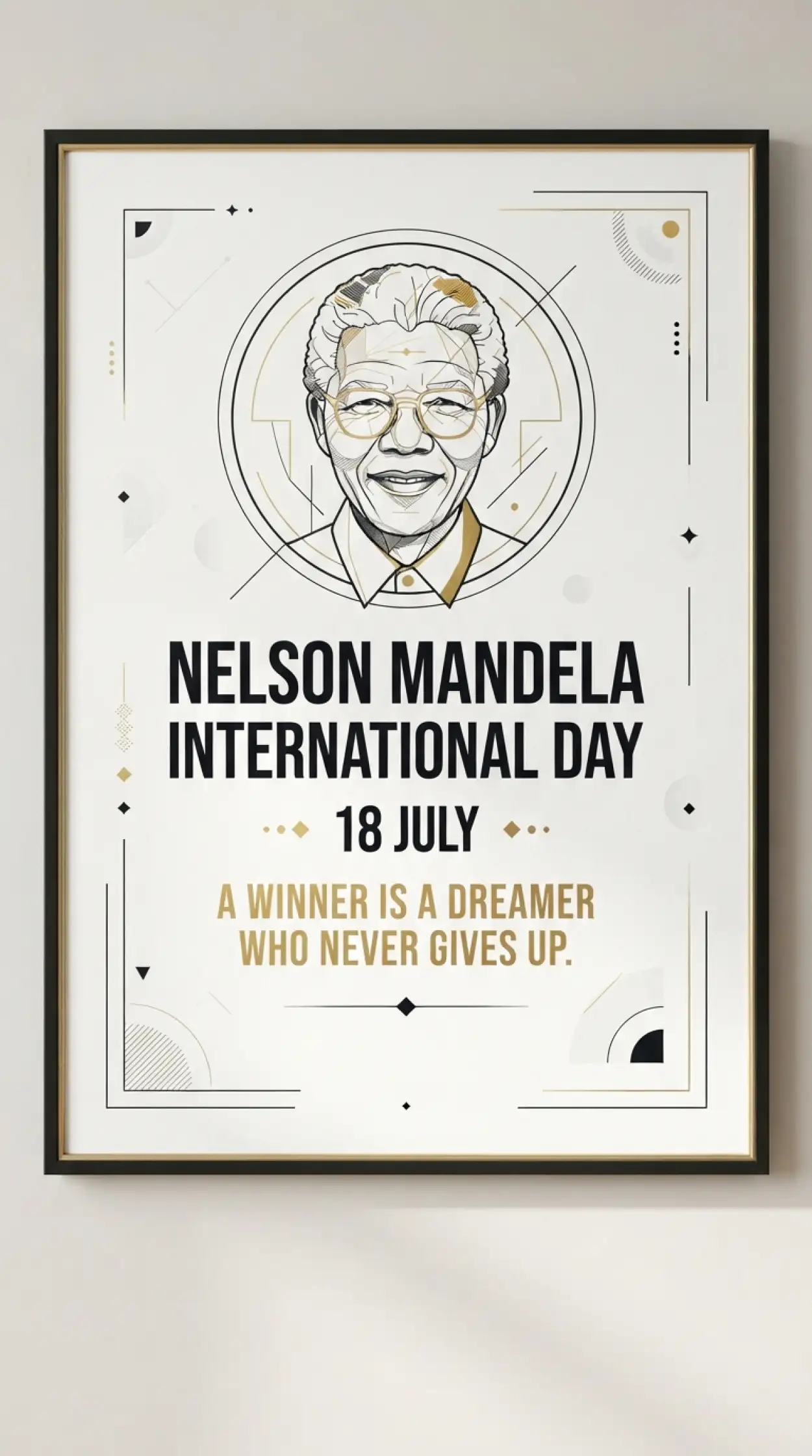 Free Download Nelson Mandela Day Celebration Flyer Template - High Quality Nelson Mandela International Day 2026 Image