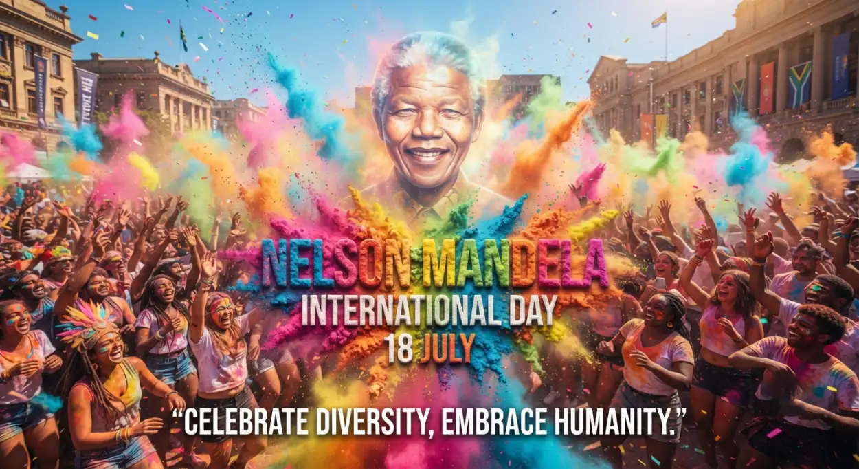 Free Download Nelson Mandela Day Global Awareness Banner - High Quality Nelson Mandela International Day 2026 Image