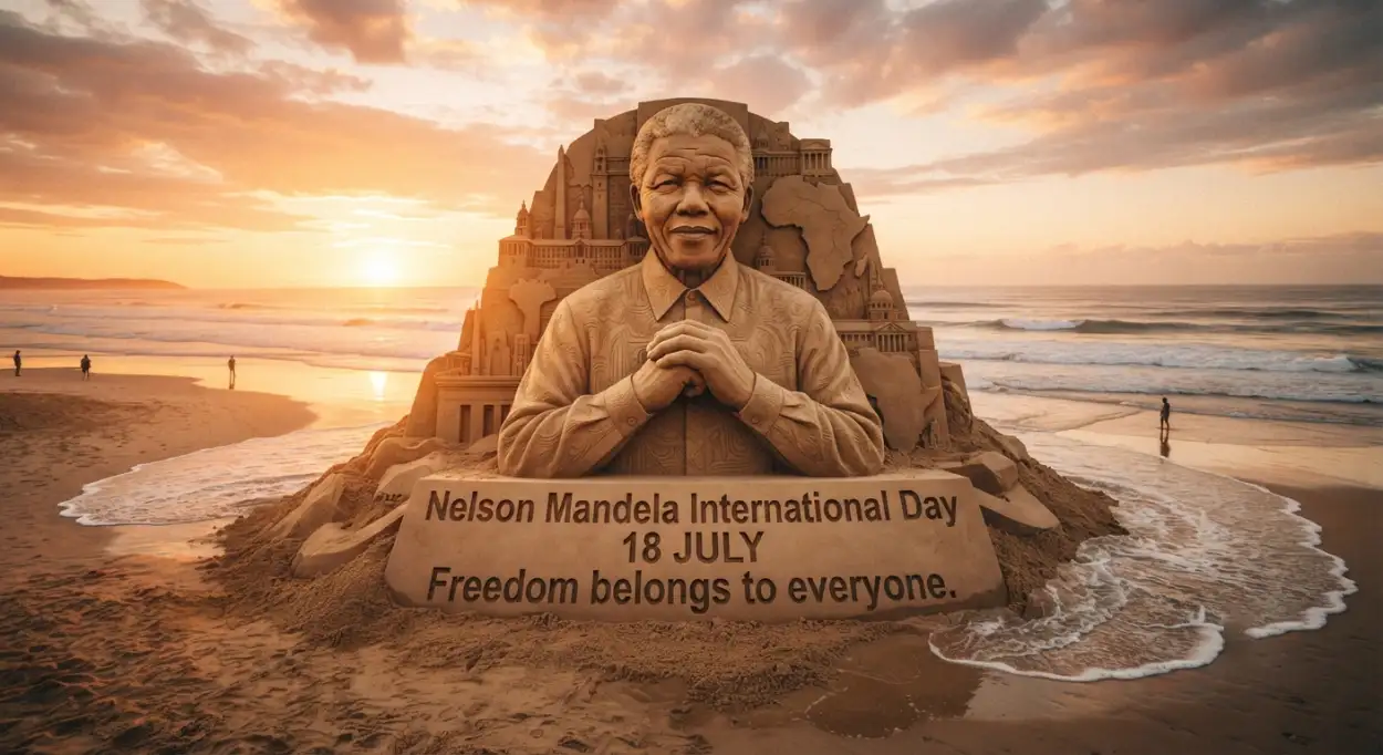 Free Download Nelson Mandela Day Transparent Png Design - High Quality Nelson Mandela International Day 2026 Transparent PNG
