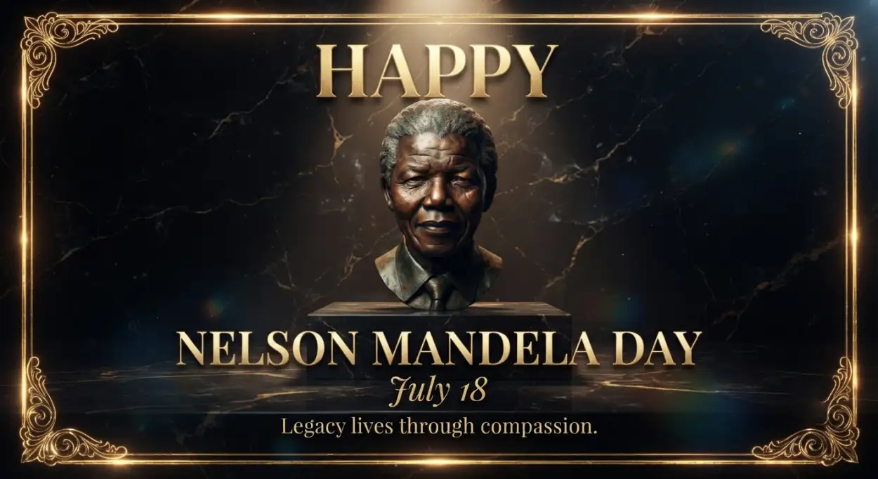 Free Download Nelson Mandela Day Wishes Ai Generated - High Quality Nelson Mandela Day Wishes Image